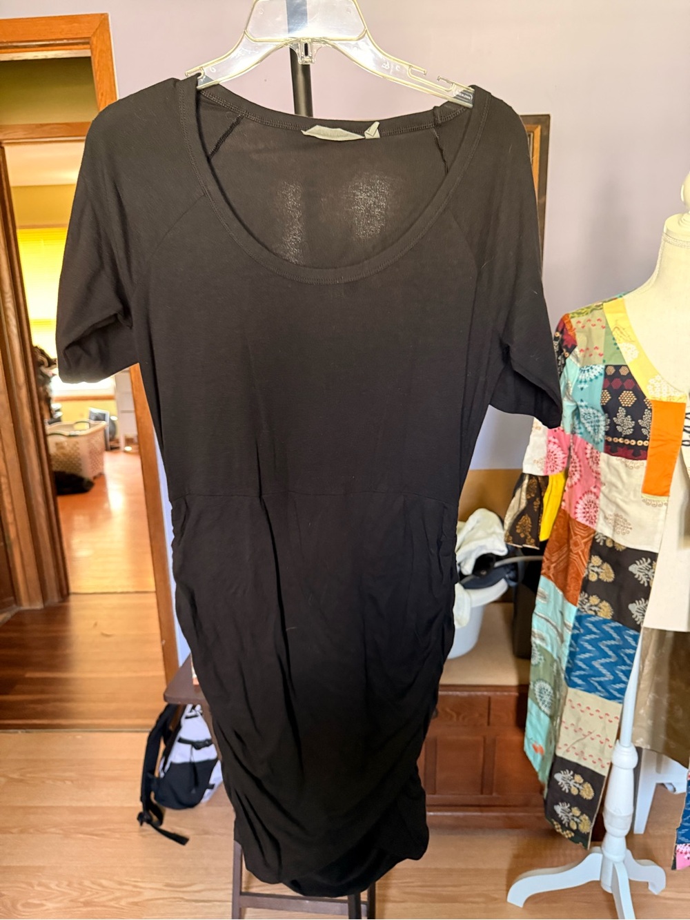 Athleta Black Scoop Neck Tee Dress